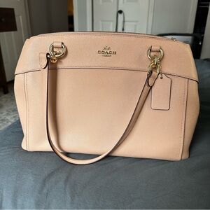 Coach Brooke Carryall - Blush/Nude with shoulder strap